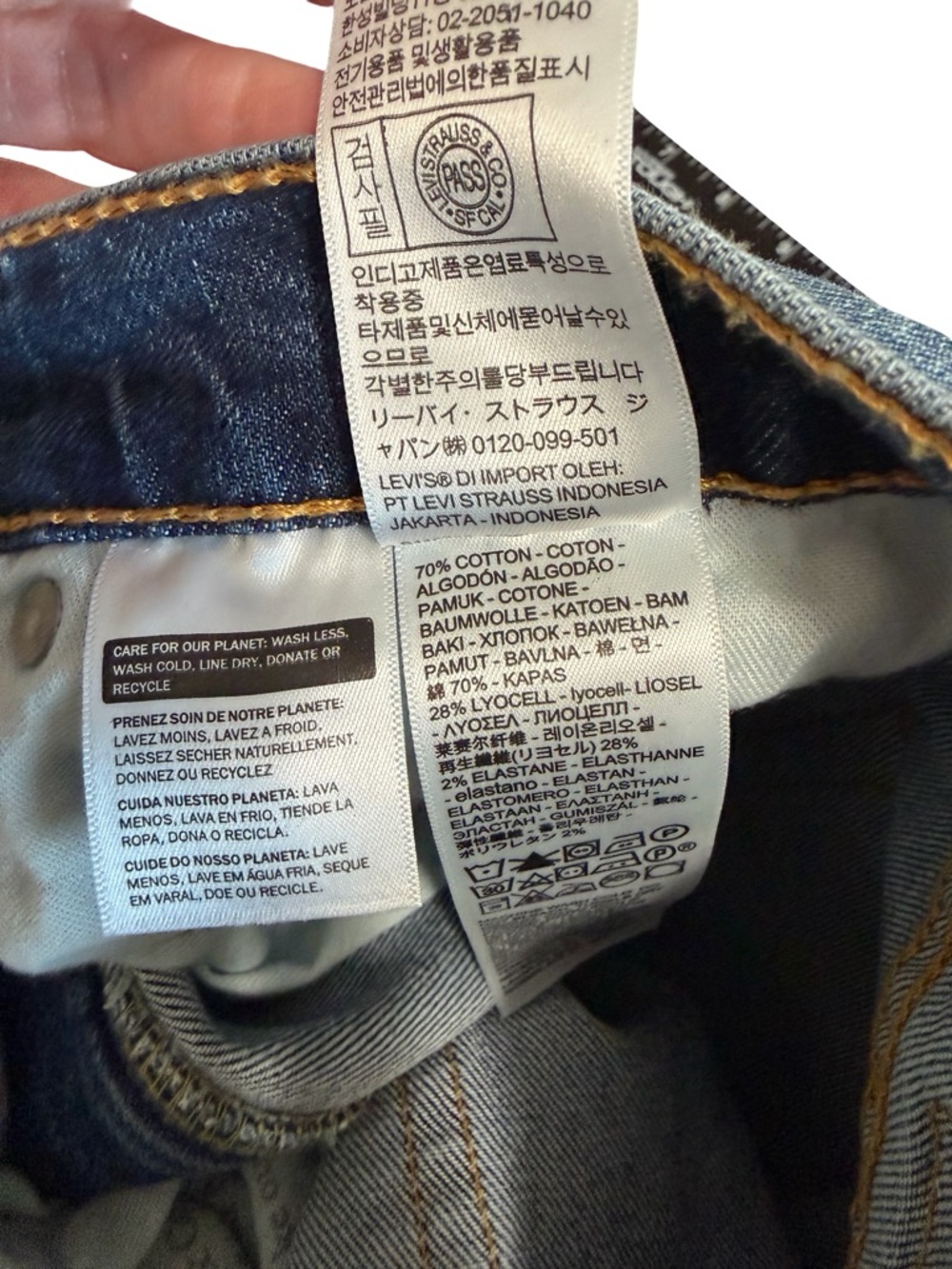 Levi's Men's Slim Straight 511 Jeans - Medium Indigo Blue - Picture 4 of 4